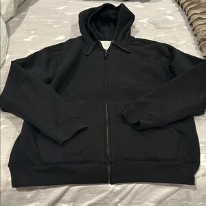 Weatherproof Vintage Men's Black Zip-Up Sweater